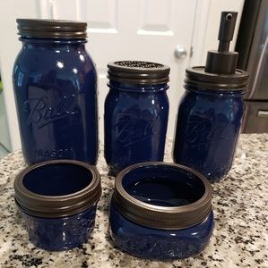 New bathroom mason jar decor set